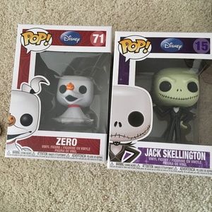 Nightmare before Christmas Funko Set (Jack & Zero)